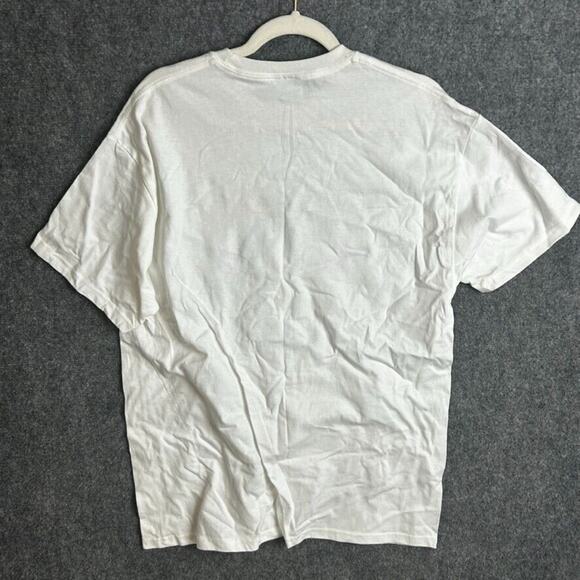 Vintage Hanes Heavyweight Coca-Cola White Graphic T-Shirt Large - Picture 2 of 6